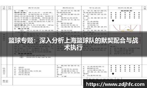 篮球专题：深入分析上海篮球队的默契配合与战术执行